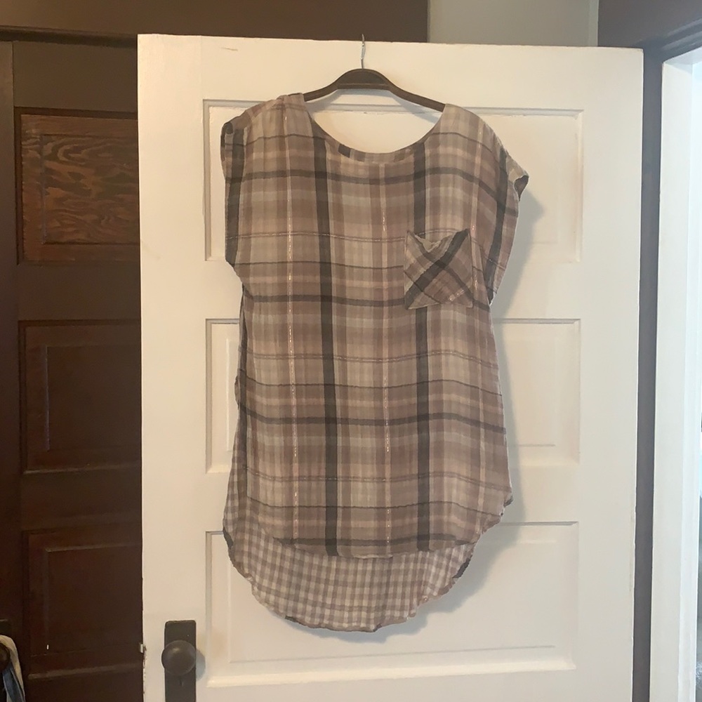 Akemi + Kin Plaid Tunic